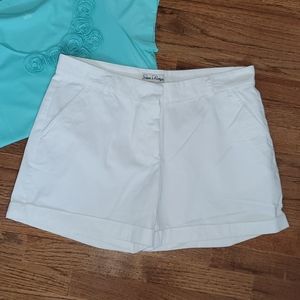 White Steve and Barry's Cuffed Short